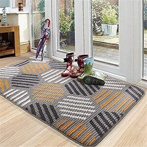 Absorbent Rug for Front Door Mat, Non Slip Washable Resist Dirt Entry 24"x36"